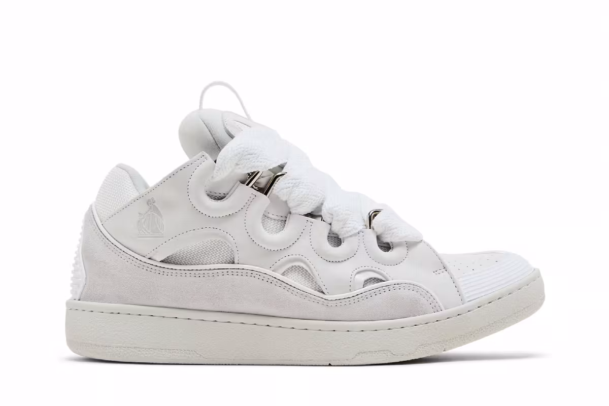Lanvin Curb Sneakers White 2025, view 2