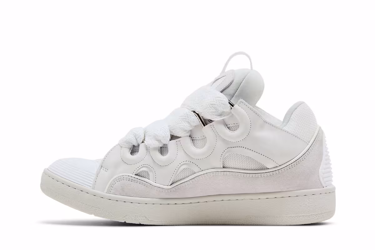 Lanvin Curb Sneakers White 2025, view 4