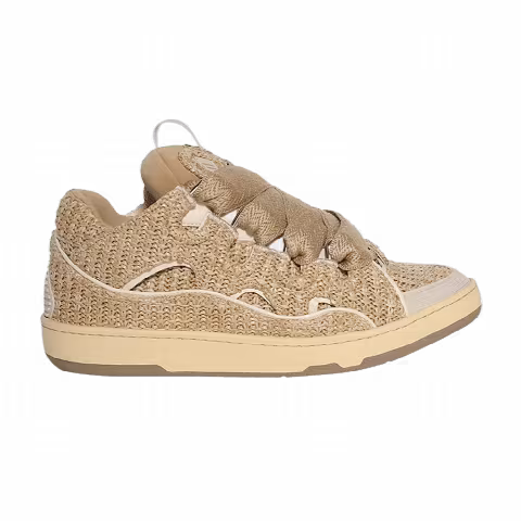 Lanvin Curb Raffia Sneakers 'Natural'