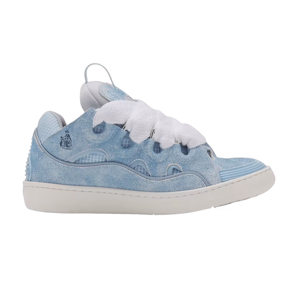 Lanvin Curb Sneakers Denim Effect