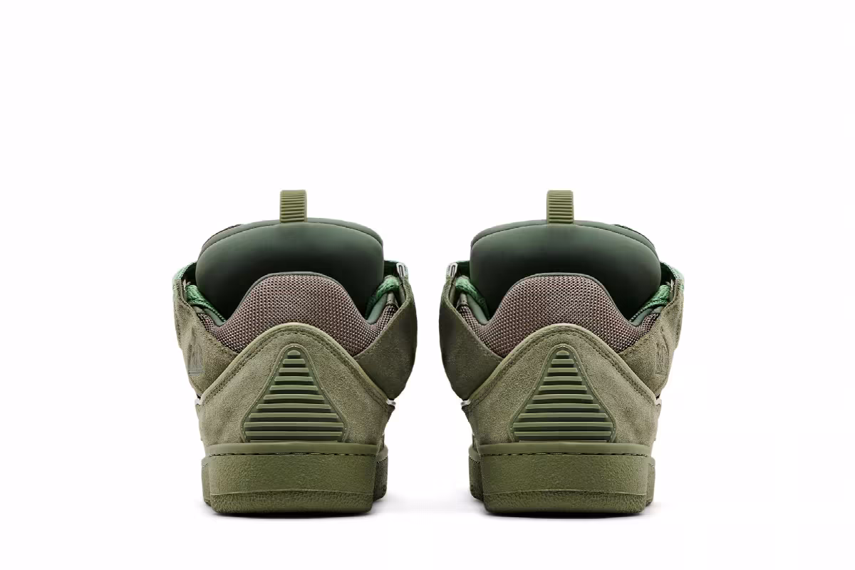Lanvin Curb Sneakers Vert De Gris, view 7