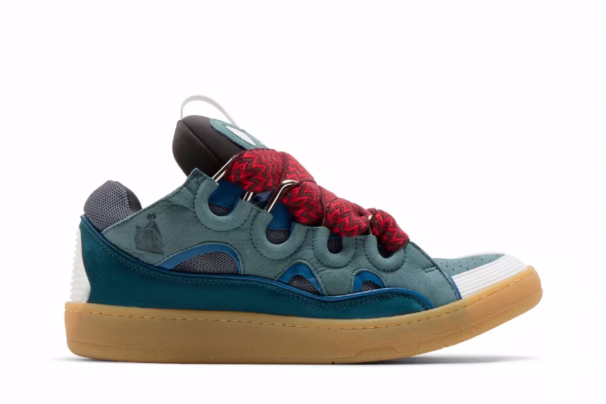 Lanvin Curb Sneakers Blue, view 2