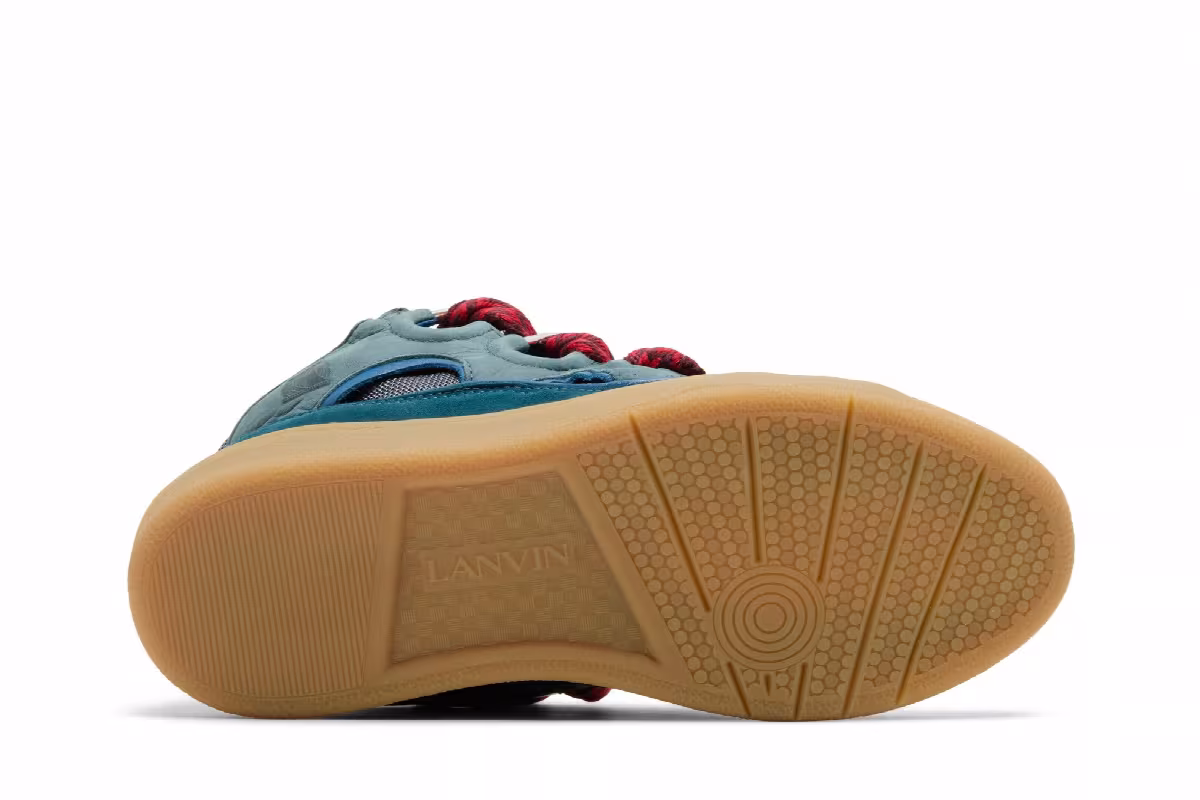 Lanvin Curb Sneakers Blue, view 5