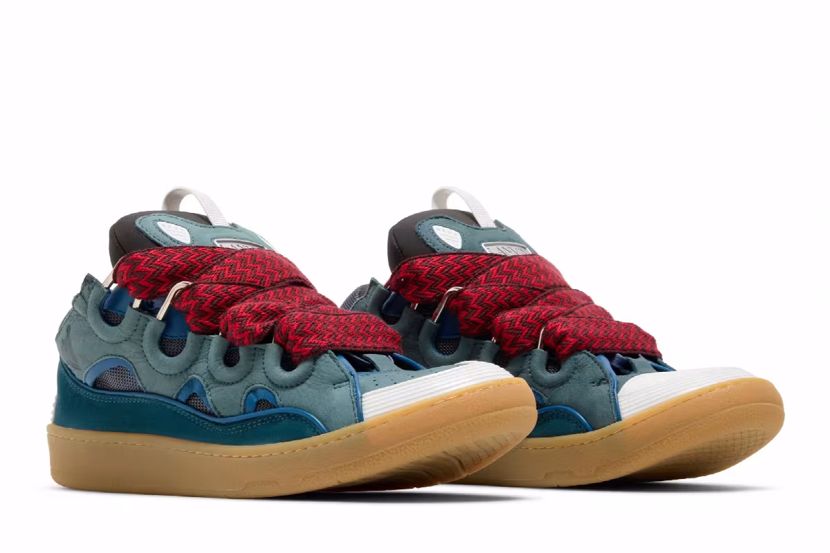 Lanvin Curb Sneakers Blue, view 9
