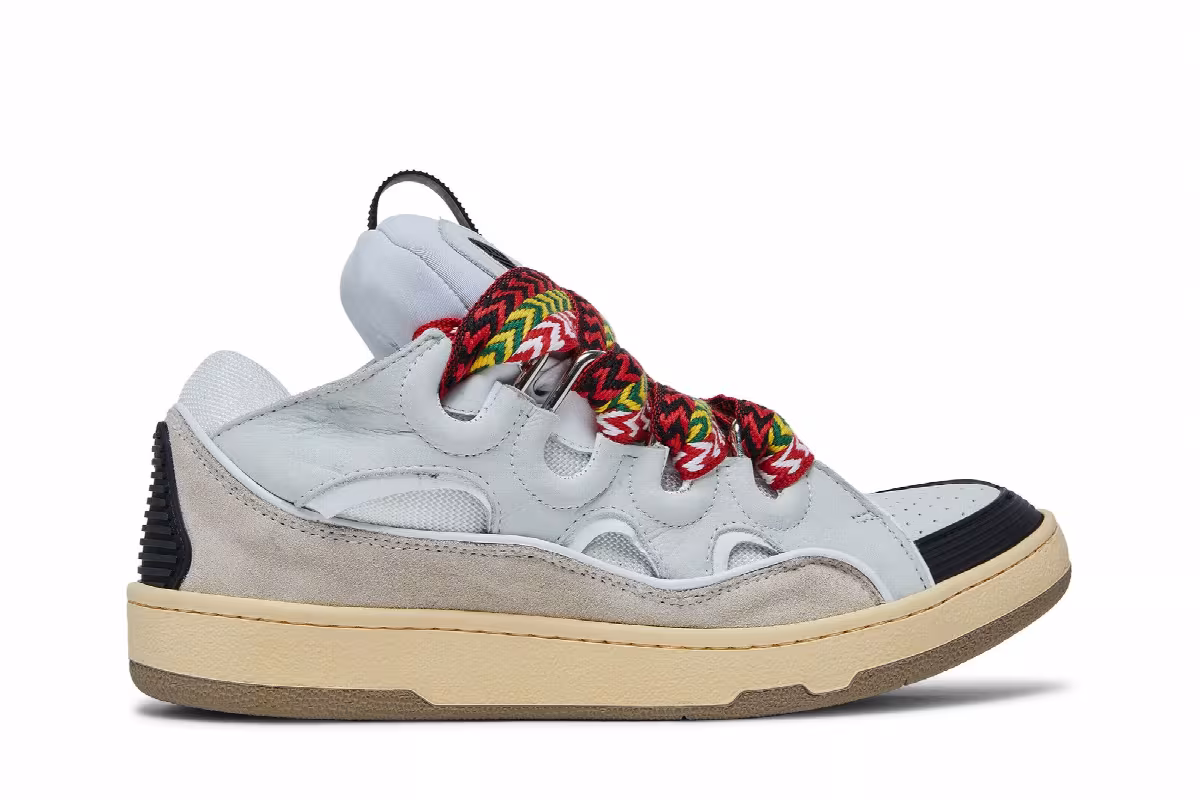 Lanvin Curb Sneakers White, view 2