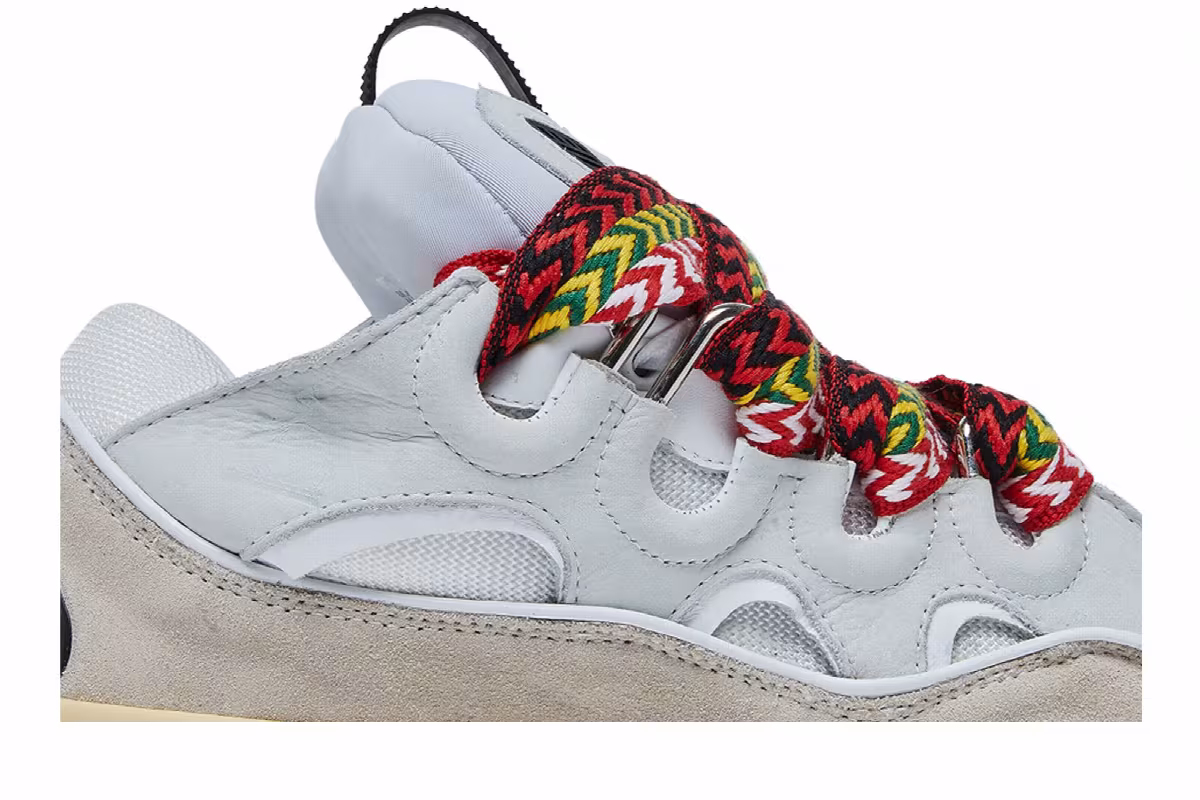 Lanvin Curb Sneakers White, view 3