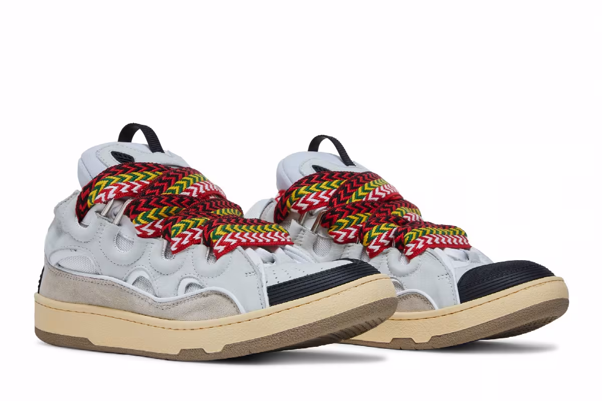 Lanvin Curb Sneakers White, view 9