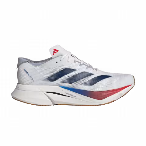 adidas Adizero Boston 12 'White Dark Blue Pure Ruby'