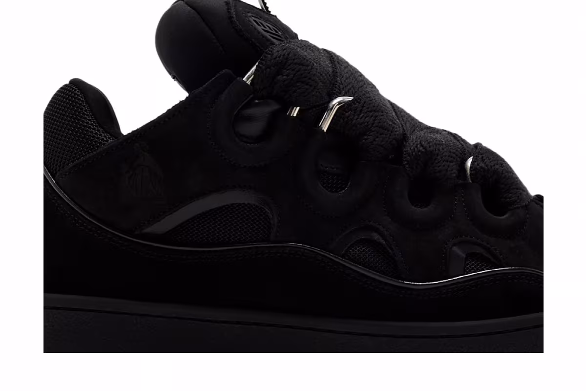 Lanvin Curb Sneakers Black, view 3