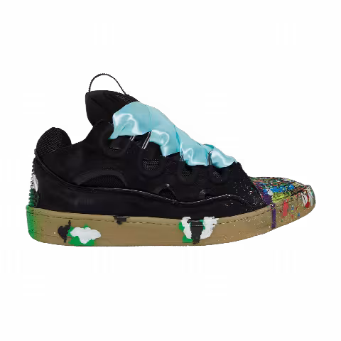 Gallery Dept. x Lanvin Curb Sneakers 'Paint Drip - Black'