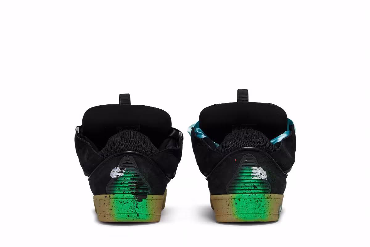 Gallery Dept. x Lanvin Curb Sneakers Paint Drip - Black, view 7