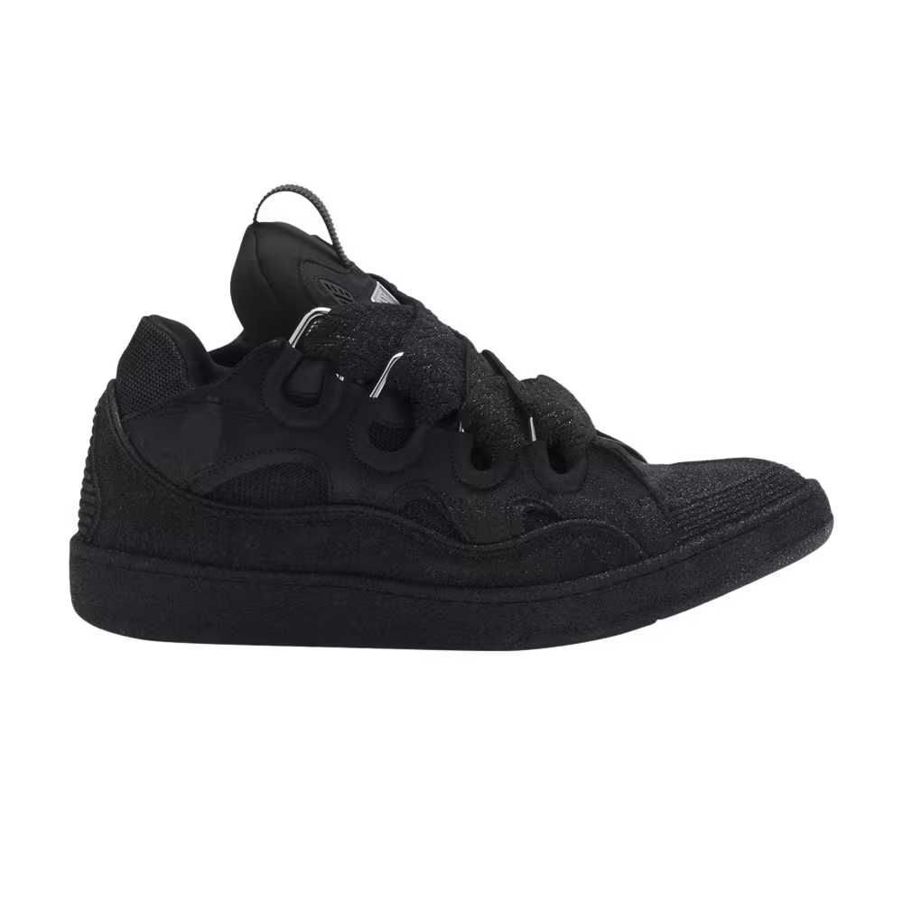 Lanvin Curb Sneakers Black Glitter