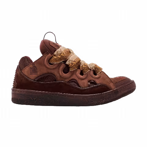 Lanvin Curb Sneakers 'Speckled Effect - Brown'