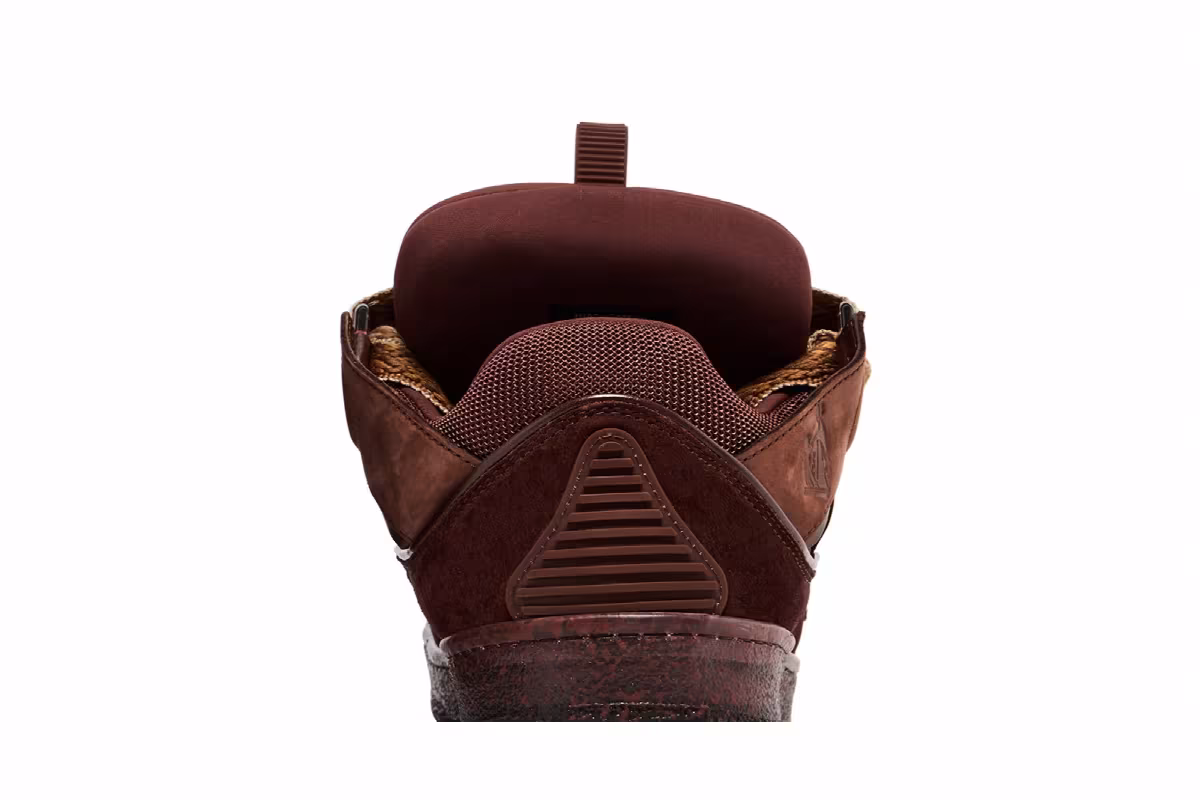 Lanvin Curb Sneakers Speckled Effect - Brown, view 8