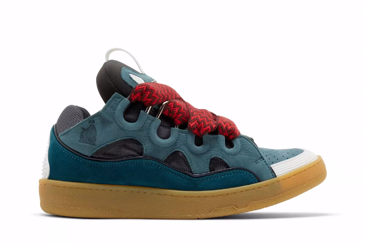 Lanvin Curb Sneakers Ink Blue, view 2