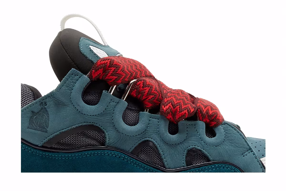 Lanvin Curb Sneakers Ink Blue, view 3