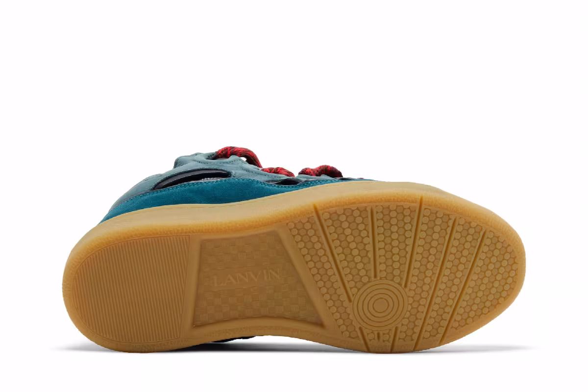 Lanvin Curb Sneakers Ink Blue, view 5