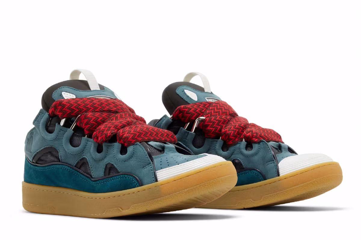 Lanvin Curb Sneakers Ink Blue, view 9