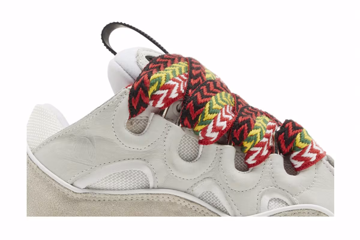 Lanvin Women's Curb Sneakers White 2022, view 3