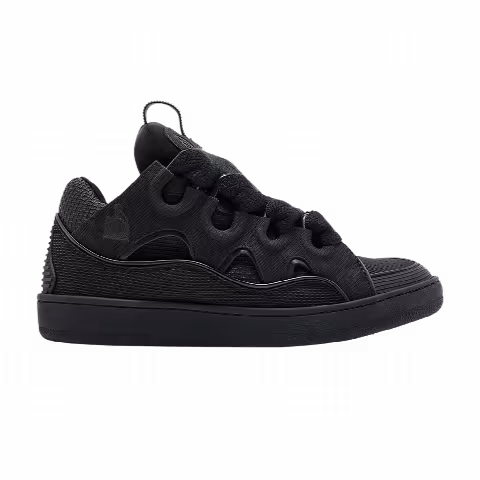 Lanvin Curb Sneakers 'Metallic Effect - Black'