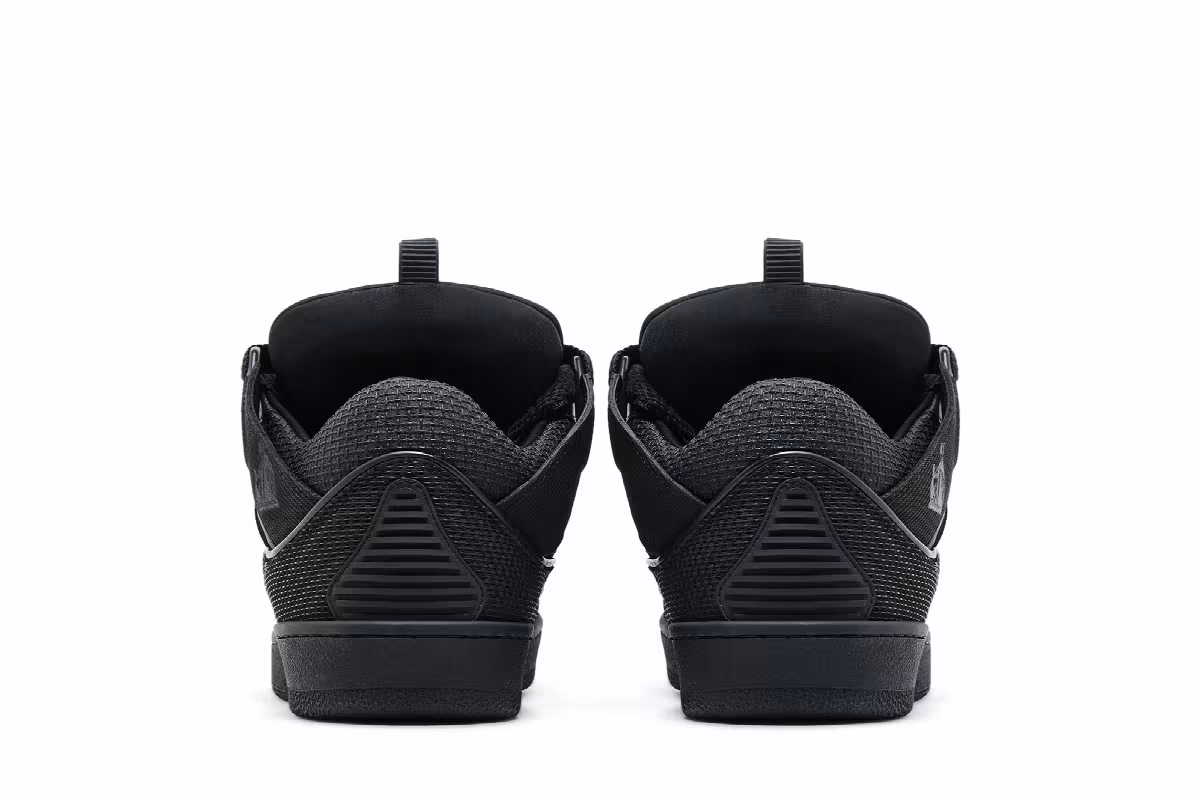 Lanvin Curb Sneakers Metallic Effect - Black, view 7