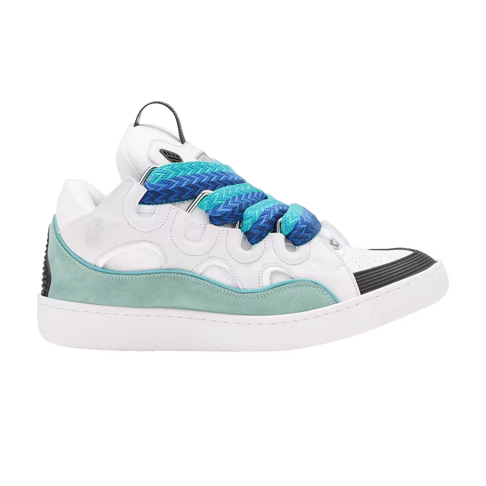Lanvin Curb Sneakers White Green