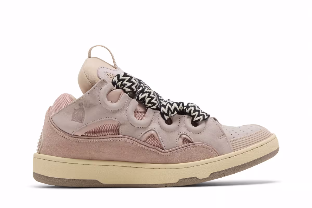 Lanvin Curb Sneakers Pink, view 2