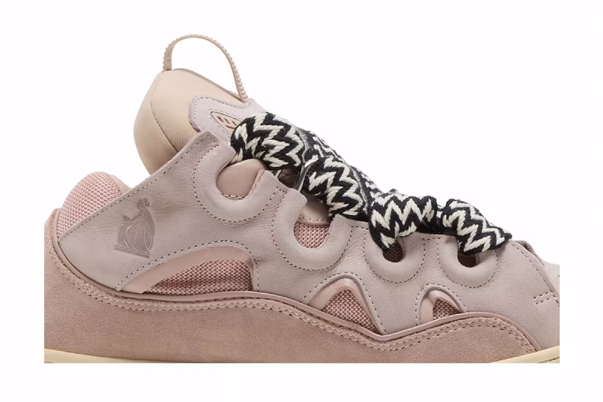 Lanvin Curb Sneakers Pink, view 3