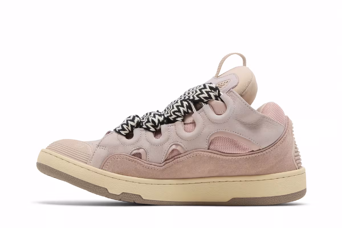 Lanvin Curb Sneakers Pink, view 4