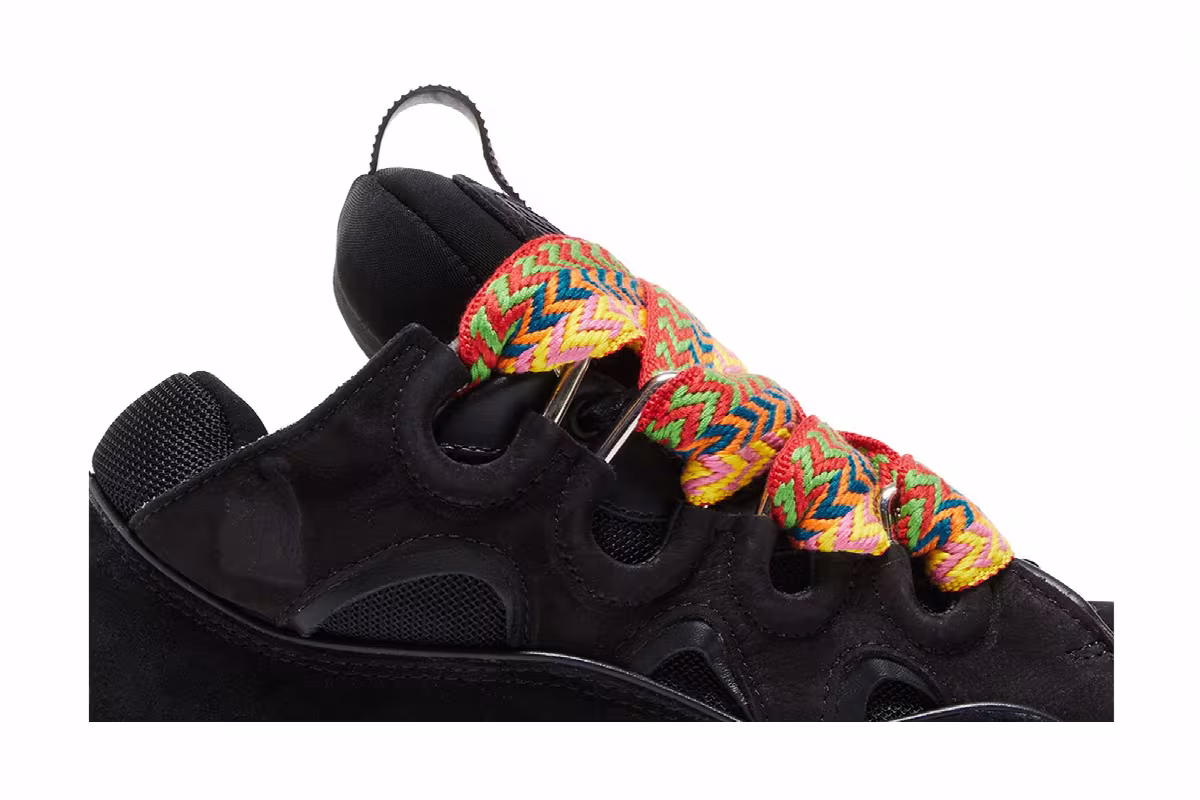 Lanvin Curb Sneakers Black Gum, view 3