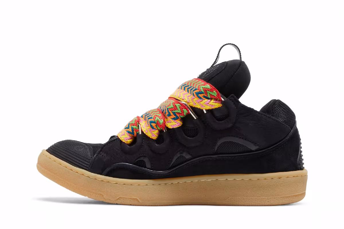 Lanvin Curb Sneakers Black Gum, view 4