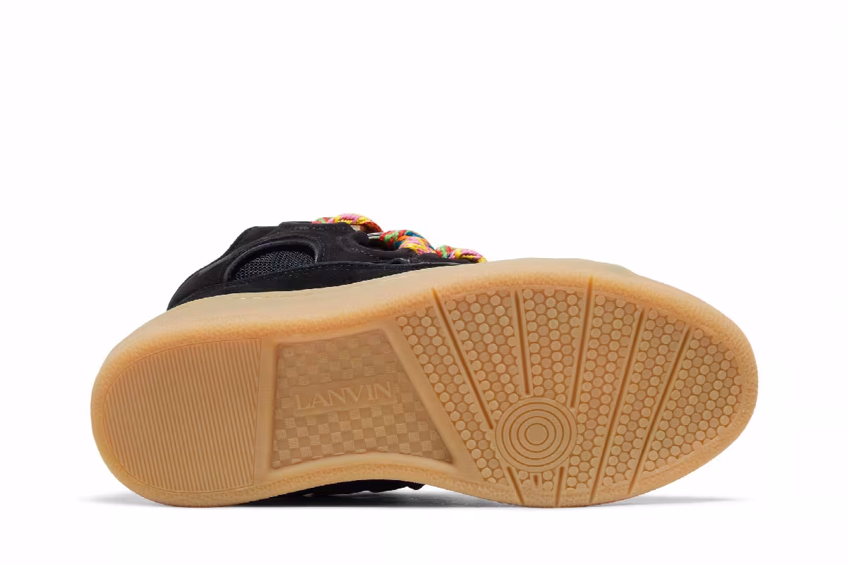 Lanvin Curb Sneakers Black Gum, view 5