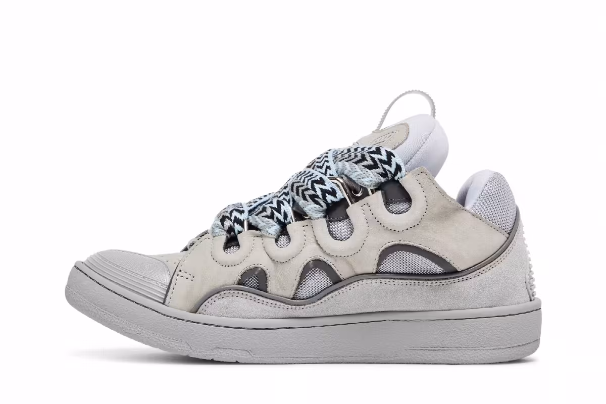 Lanvin Curb Sneakers Grey, view 4