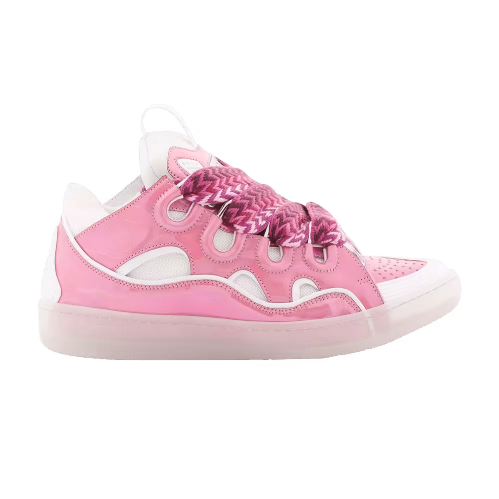 Lanvin Women's Curb Sneakers Metallic Pink
