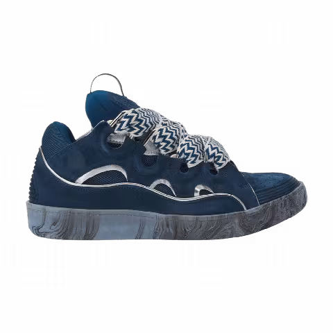 Lanvin Curb Sneakers 'Blue Silver'