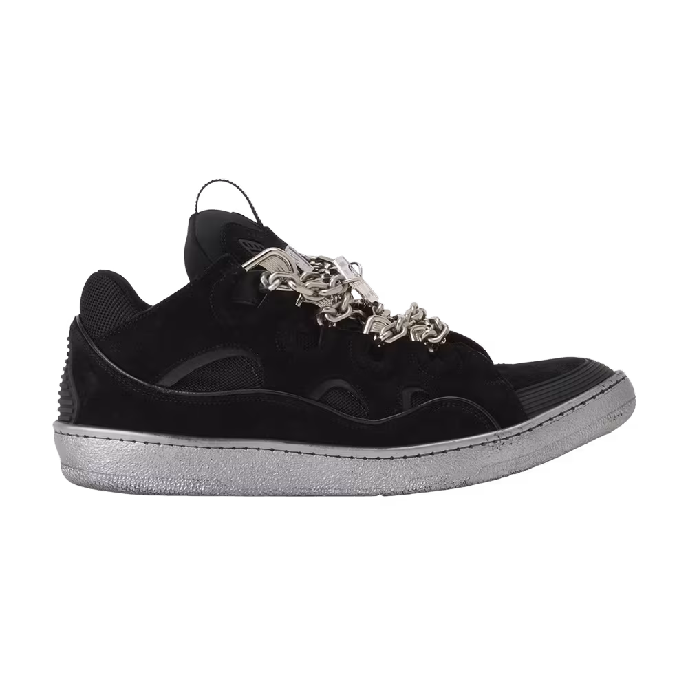 Lanvin Curb Sneaker Black Silver