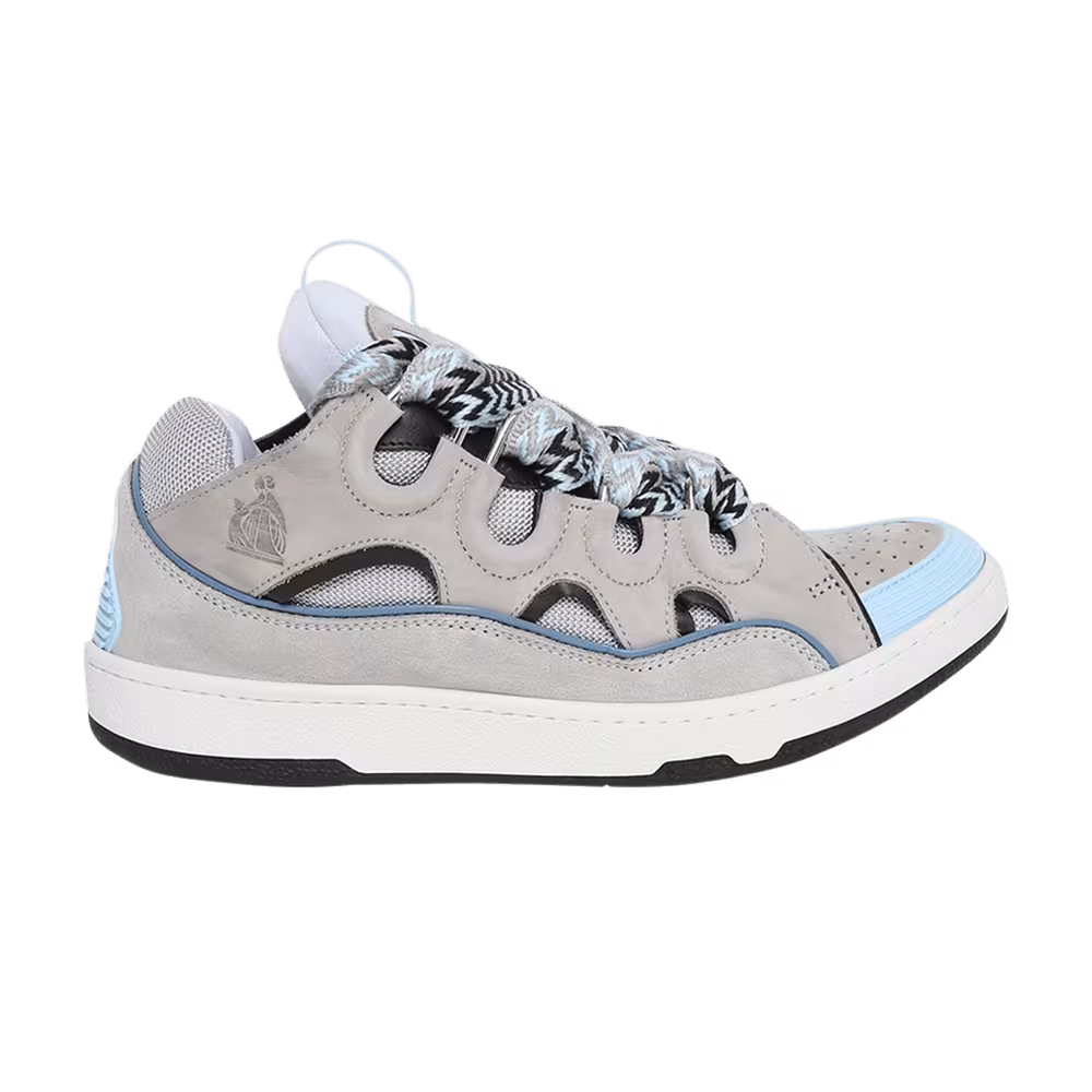 Lanvin Curb Sneakers Grey Light Blue