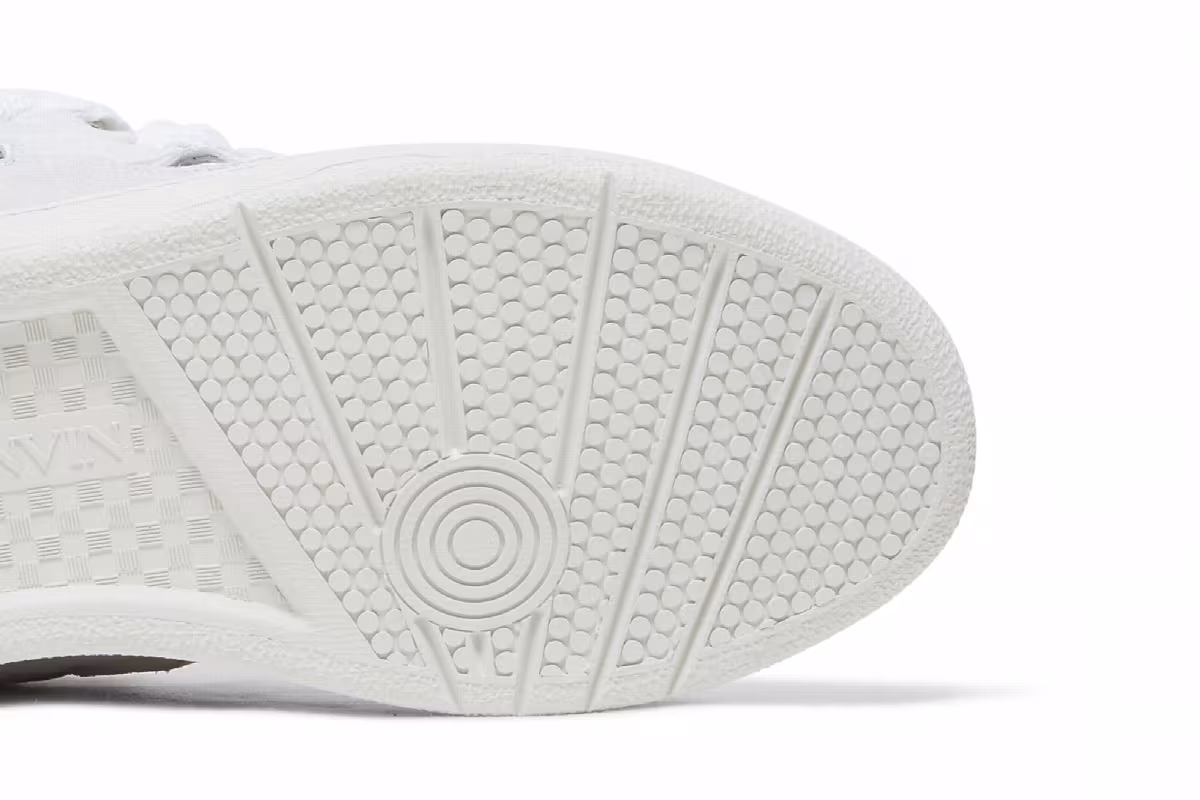 Lanvin Women's Curb Sneakers White, view 6