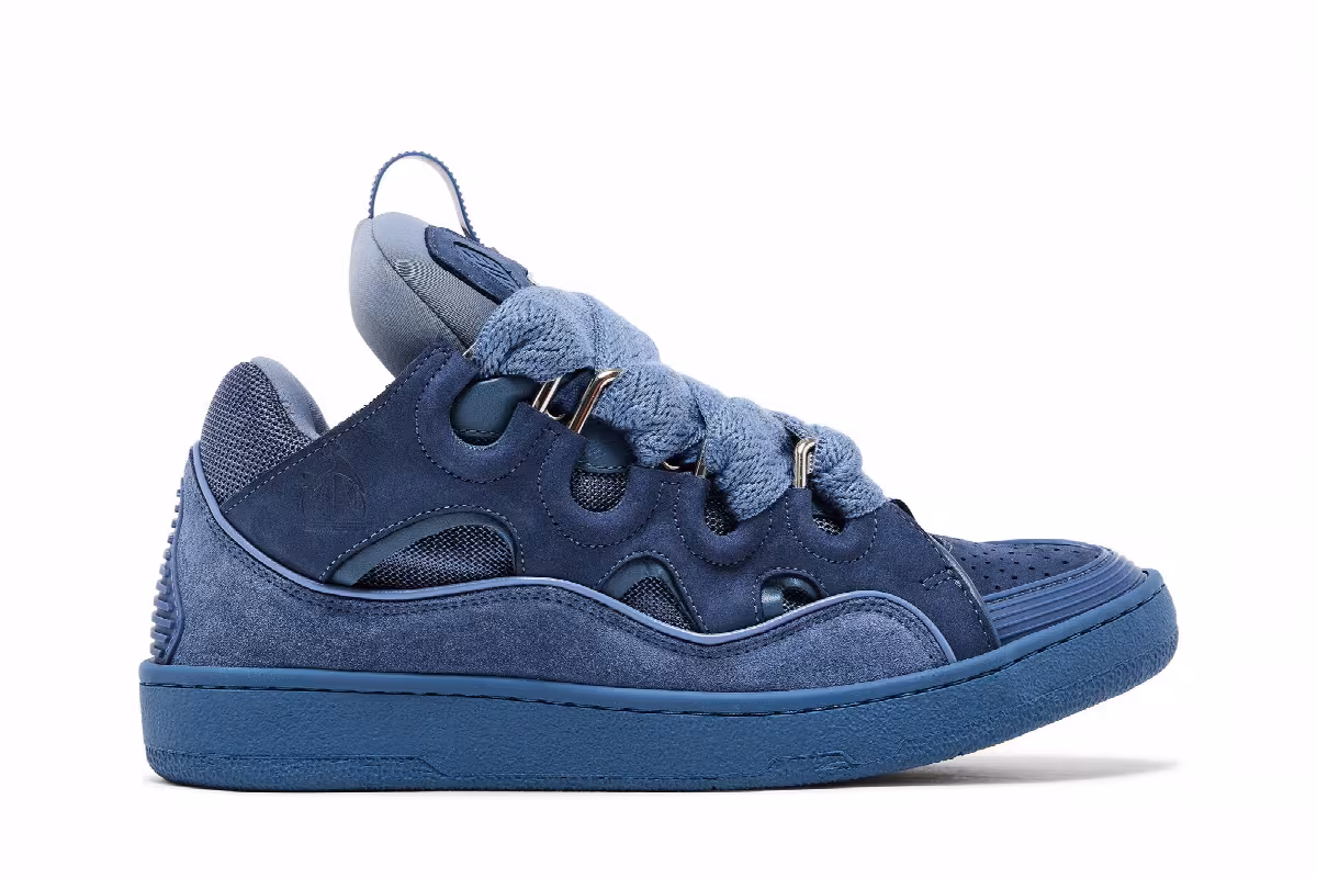 Lanvin Curb Sneakers Monochrome - Cornflower, view 2