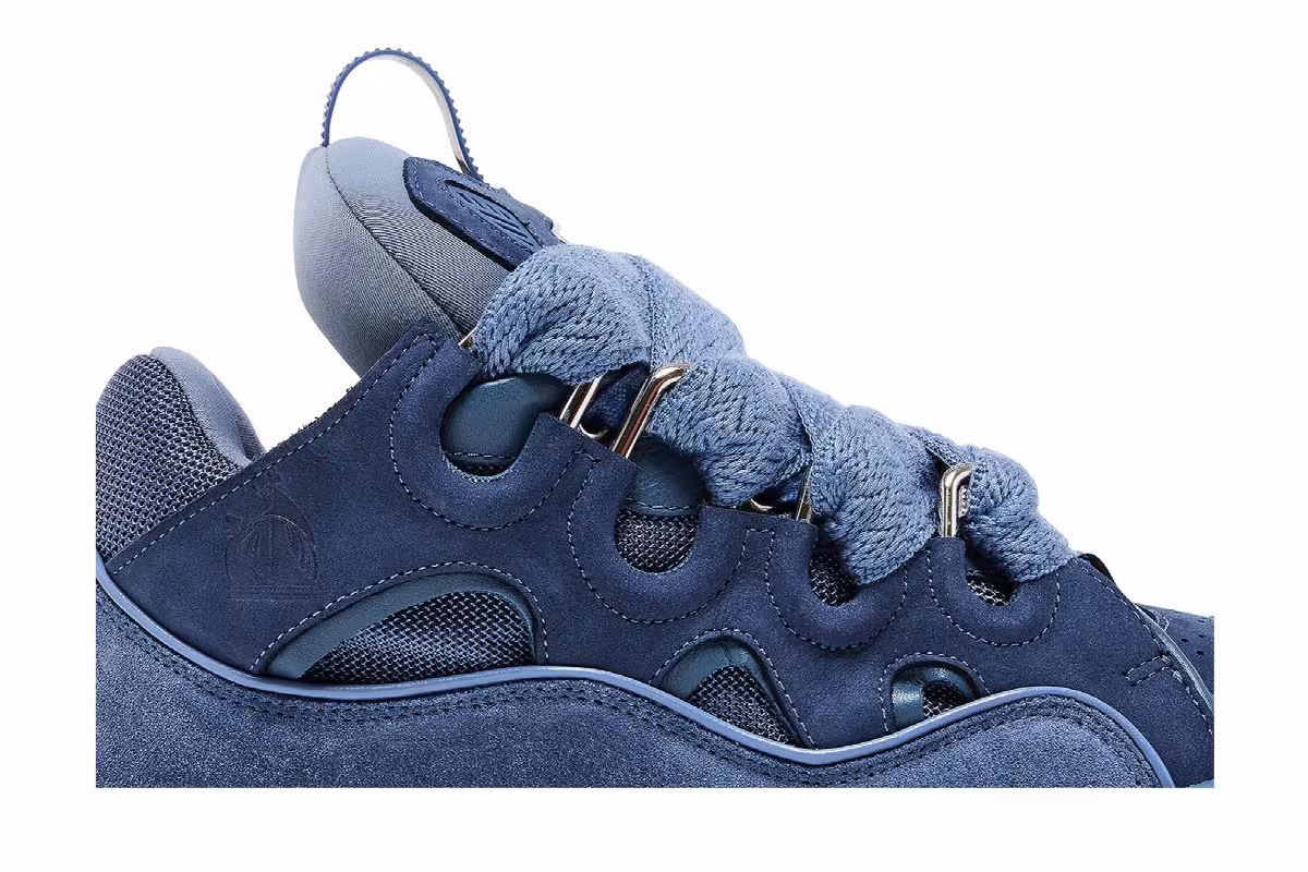 Lanvin Curb Sneakers Monochrome - Cornflower, view 3
