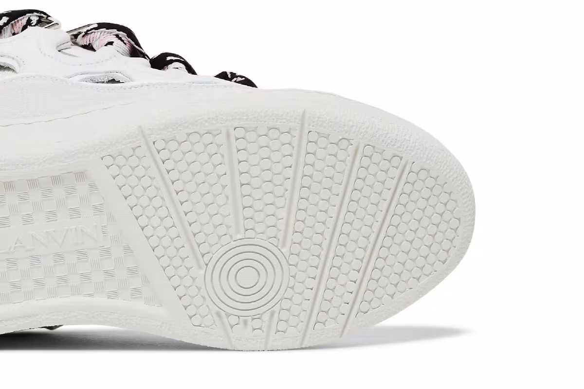 Lanvin Curb Sneakers White, view 6