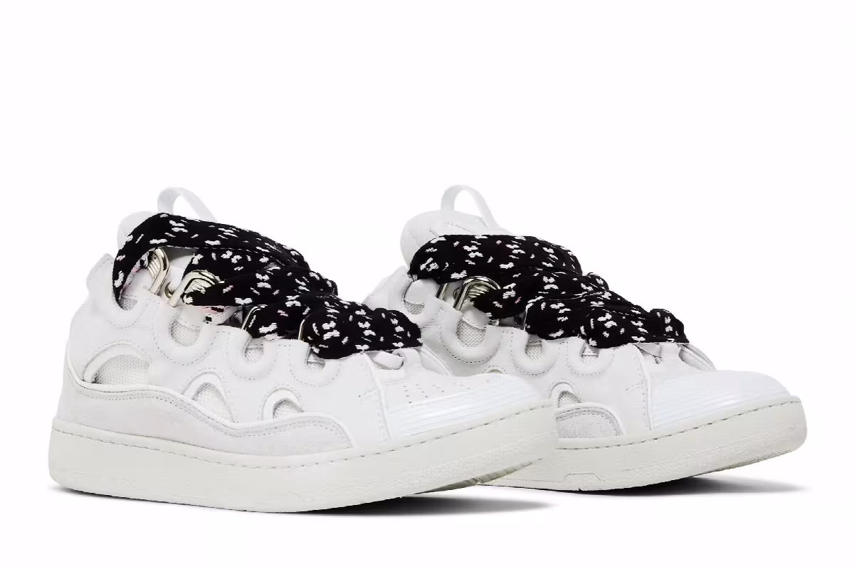 Lanvin Curb Sneakers White, view 9