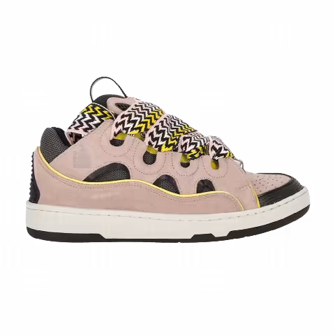 Lanvin Wmns Curb Sneakers 'Pink Black Yellow'