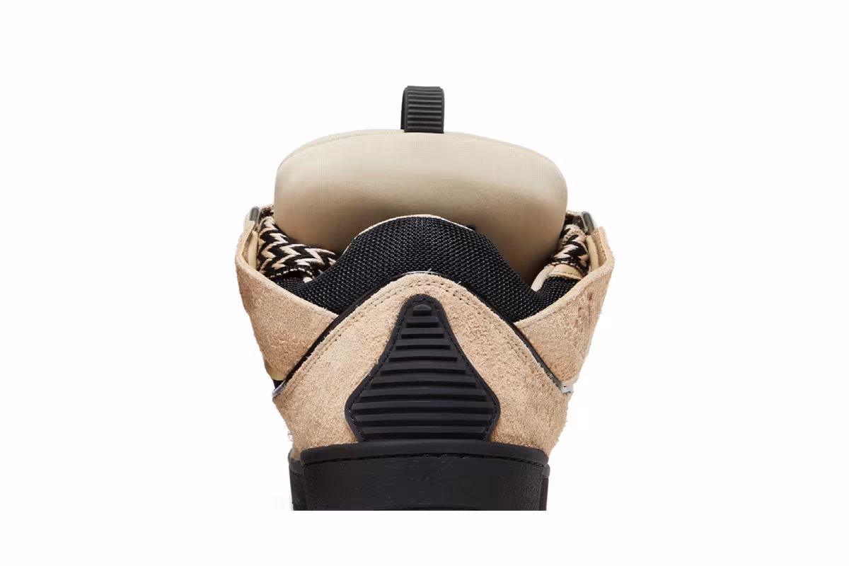 Lanvin Curb Sneakers Light Brown Black, view 8
