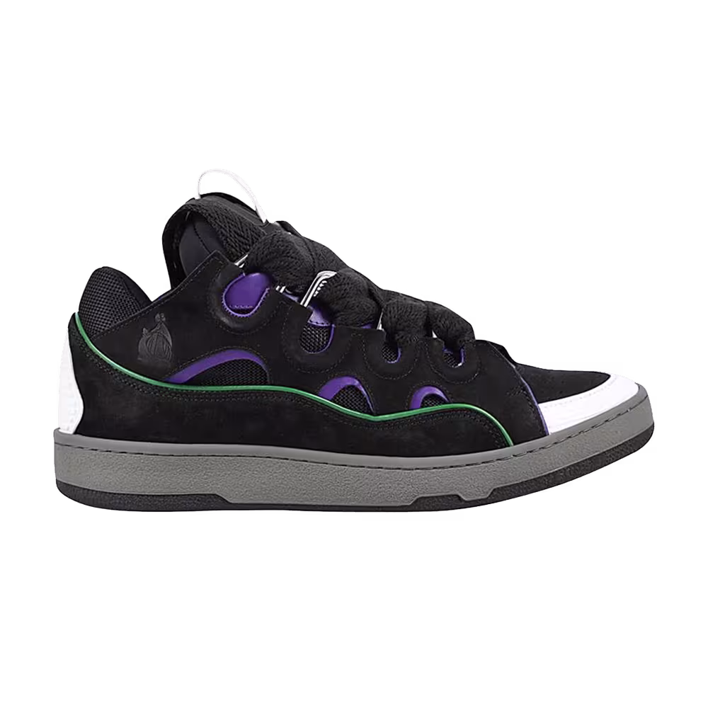 Lanvin Curb Sneakers Black Purple