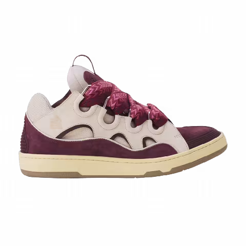 Lanvin Curb Sneaker 'Beige Burgundy'