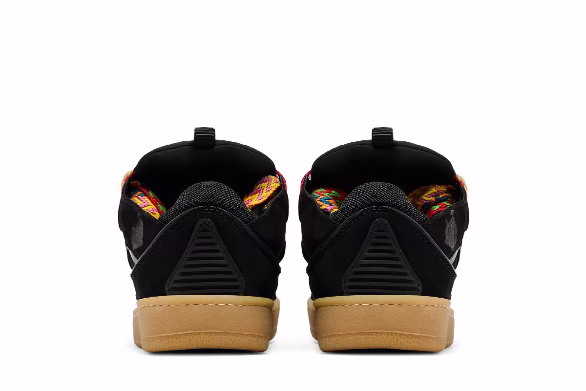 Lanvin Women's Curb Sneakers Black Gum, view 7