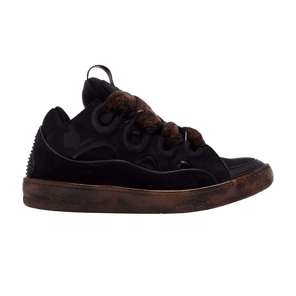 Lanvin Curb Sneakers Tortoise Effect - Dark Brown