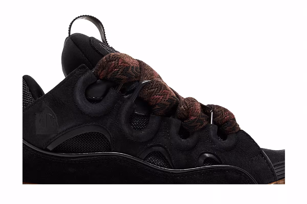 Lanvin Curb Sneakers Tortoise Effect - Dark Brown, view 3