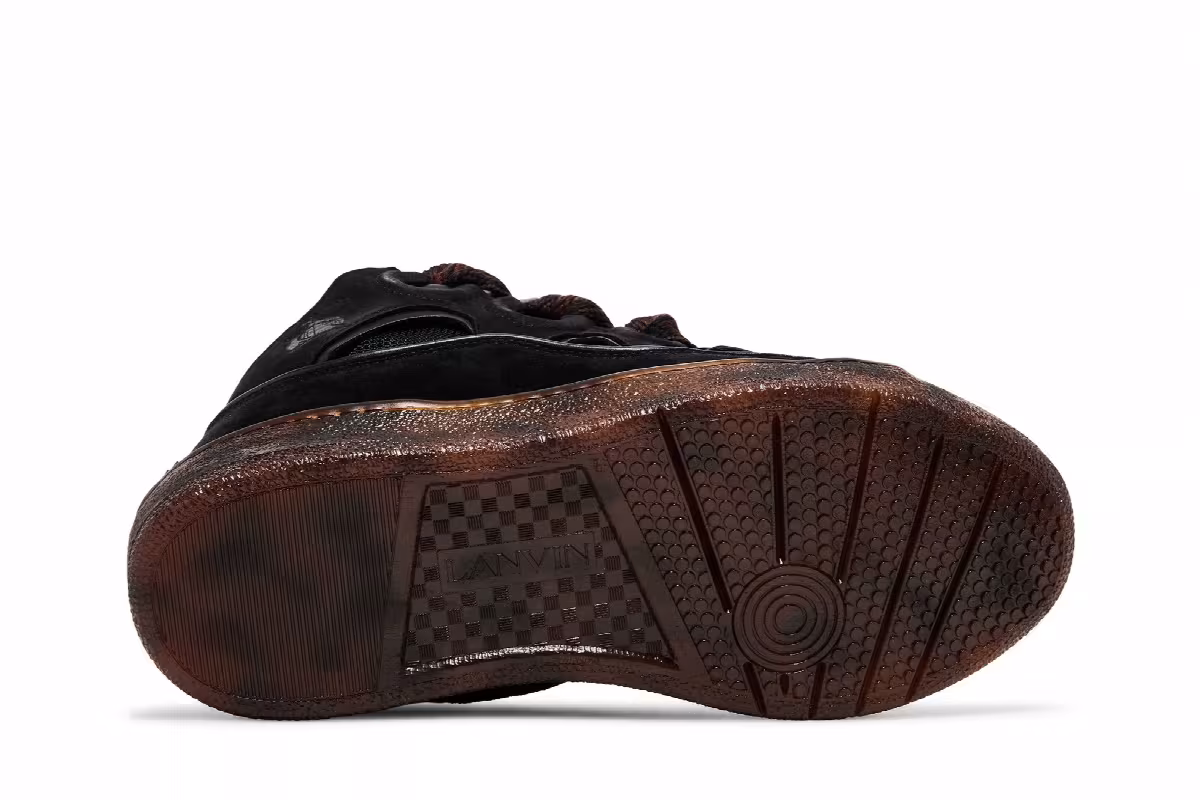 Lanvin Curb Sneakers Tortoise Effect - Dark Brown, view 5
